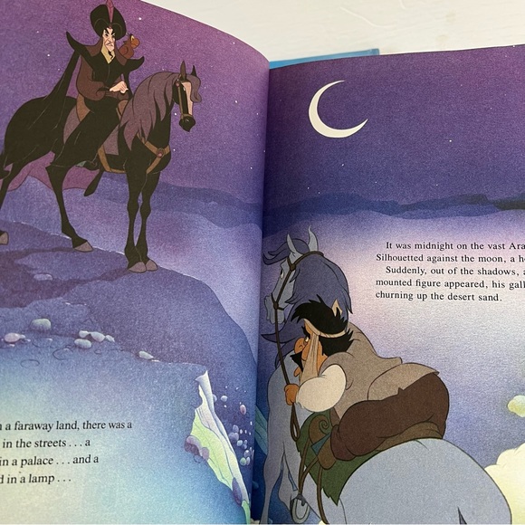 Disney Classic Series 4 Storybooks VTG Aladdin Sleeping Beauty Lady & the Tramp - Picture 9 of 14